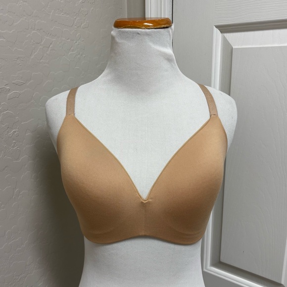 Calvin Klein perfectly fit wire free t-shirt bra 36C Beige - Picture 2 of 9